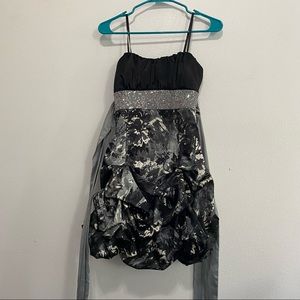 A mini bleated a line dress